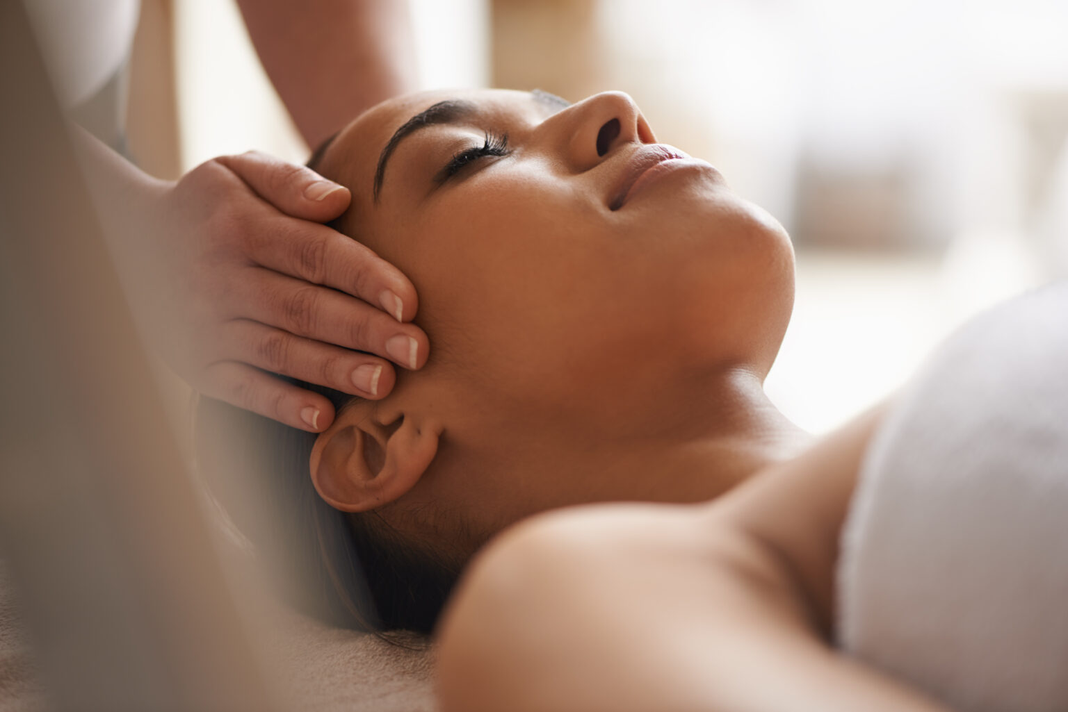 Massaging the body and mind shot of a beautiful y